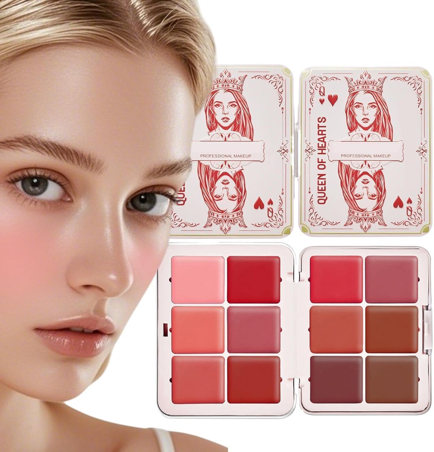 Face Blush Palette, Cosmetics Powder Blush, 12 Color Blush Palette, Smudge-Proof Blush, Long-Wearing Blush, Blendable Cheek Makeup, Multi-Color Blush Palette, Makeup for Cheeks and Eyes, Powder Blush