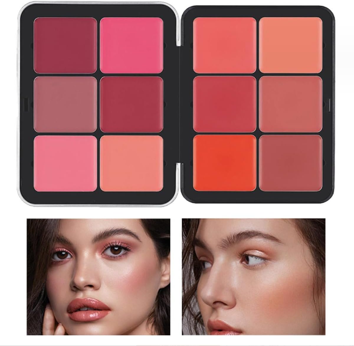 Palette de fards à joues 12 couleurs