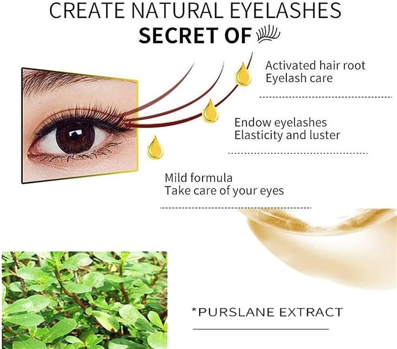 Serum Cils Croissance, Sérum Pour Cils Allongeant Les Cils Et Favorisant Leur Croissance, Crée Des Sérum De Croissance Des Cils Naturels Pour La Croissance - Sans Irritation