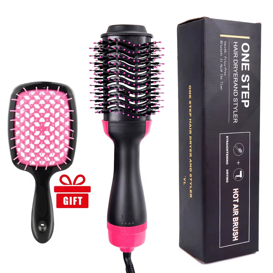 One-Step Volumizer Hair Dryer and Hot Air Brush 4 in 1 Hair Dryer Brush Blow Dryer Brush in One Ceramic Coating Hot Air Brush