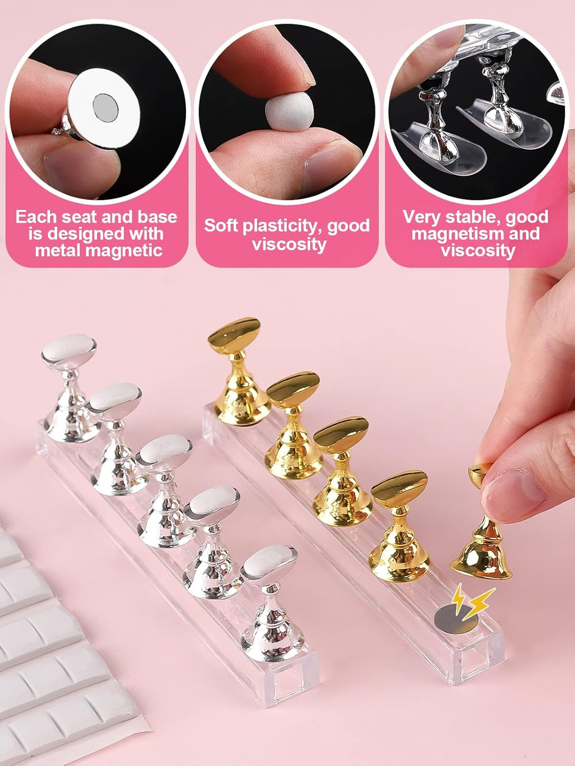 Kit Manucure Ongles Nail Art Tips, 1000 Pièces Clair Capsules Ongles Conseils Kit Poudre Acrylique Pour Allonger Les Ongles Naturels Kit De Nail Art Professionnel